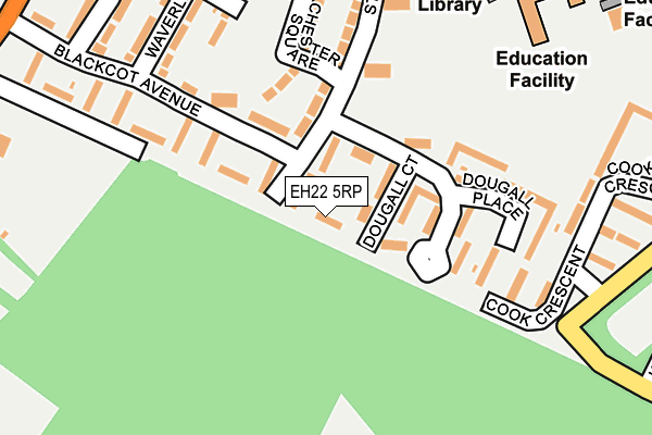 EH22 5RP map - OS OpenMap – Local (Ordnance Survey)