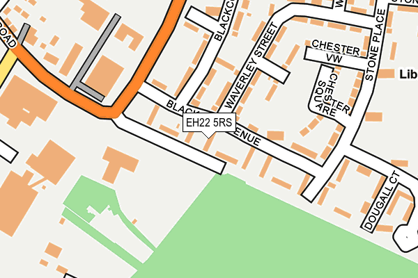 EH22 5RS map - OS OpenMap – Local (Ordnance Survey)