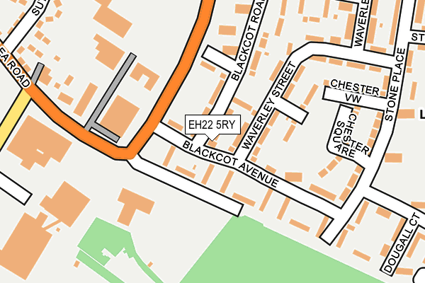 EH22 5RY map - OS OpenMap – Local (Ordnance Survey)