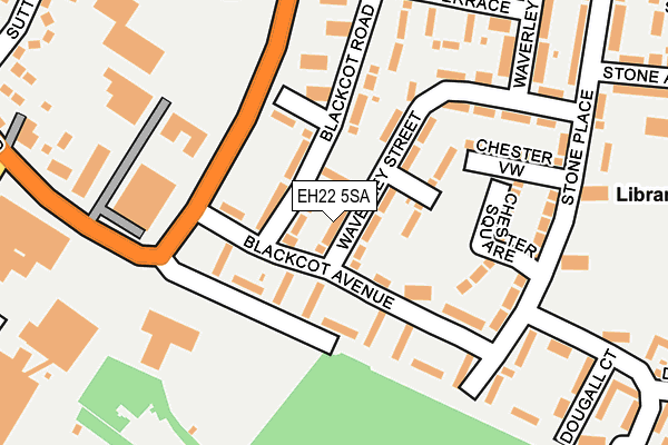 EH22 5SA map - OS OpenMap – Local (Ordnance Survey)