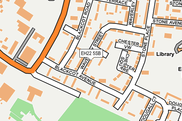 EH22 5SB map - OS OpenMap – Local (Ordnance Survey)