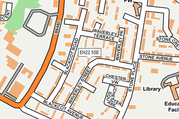 EH22 5SE map - OS OpenMap – Local (Ordnance Survey)