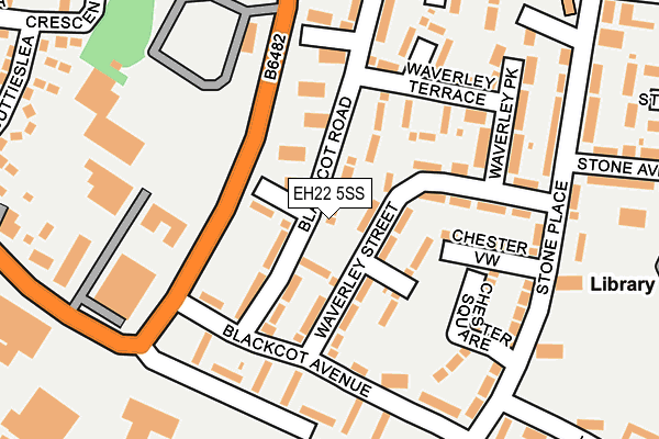 EH22 5SS map - OS OpenMap – Local (Ordnance Survey)