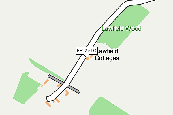 EH22 5TG map - OS OpenMap – Local (Ordnance Survey)