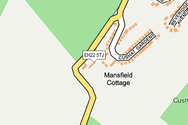 EH22 5TJ map - OS OpenMap – Local (Ordnance Survey)