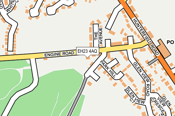 EH23 4AQ map - OS OpenMap – Local (Ordnance Survey)