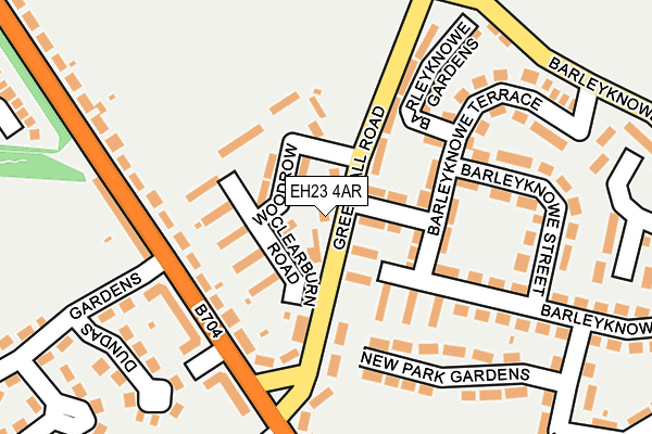 EH23 4AR map - OS OpenMap – Local (Ordnance Survey)