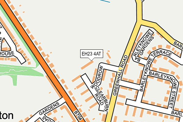 EH23 4AT map - OS OpenMap – Local (Ordnance Survey)