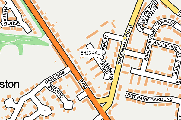 EH23 4AU map - OS OpenMap – Local (Ordnance Survey)