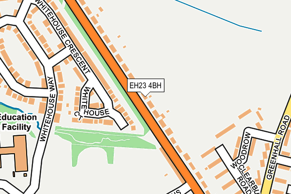 EH23 4BH map - OS OpenMap – Local (Ordnance Survey)