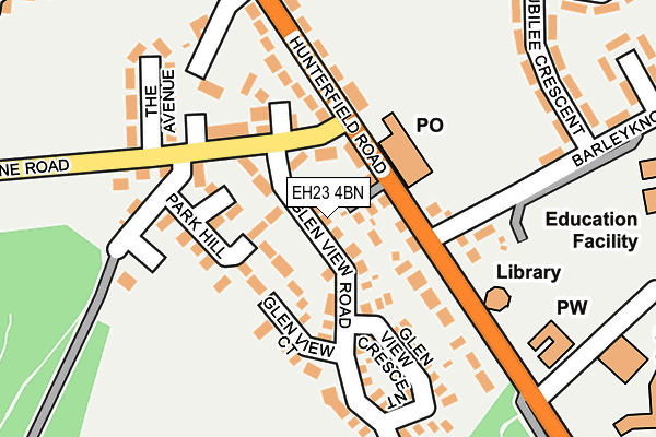 EH23 4BN map - OS OpenMap – Local (Ordnance Survey)