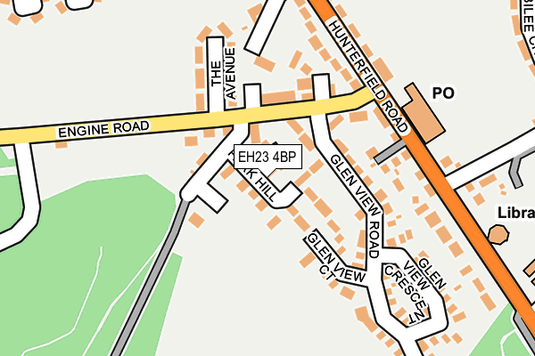 EH23 4BP map - OS OpenMap – Local (Ordnance Survey)