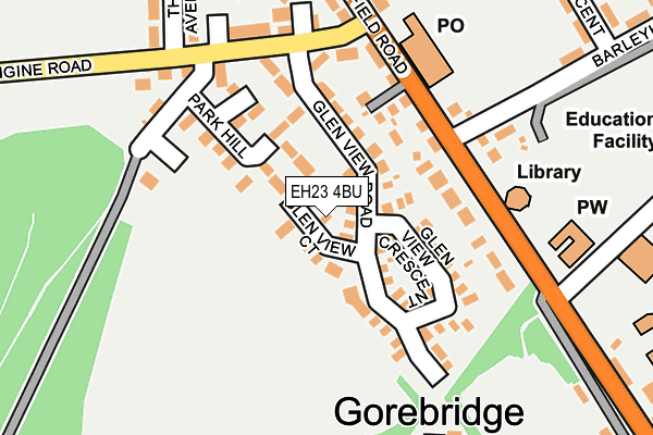 EH23 4BU map - OS OpenMap – Local (Ordnance Survey)