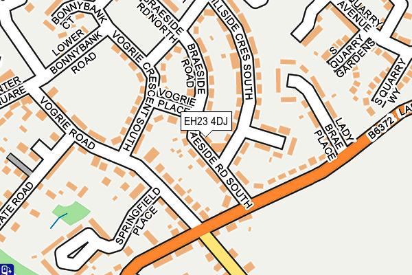 EH23 4DJ map - OS OpenMap – Local (Ordnance Survey)