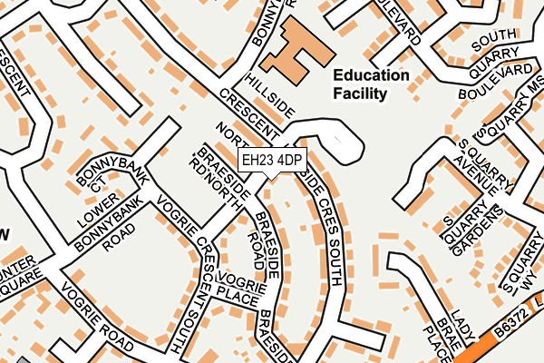 EH23 4DP map - OS OpenMap – Local (Ordnance Survey)