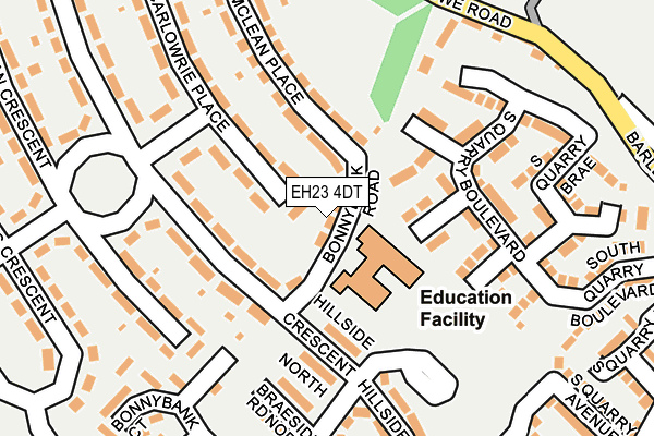 EH23 4DT map - OS OpenMap – Local (Ordnance Survey)