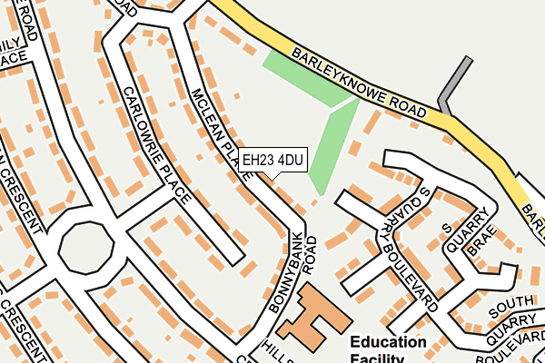 EH23 4DU map - OS OpenMap – Local (Ordnance Survey)