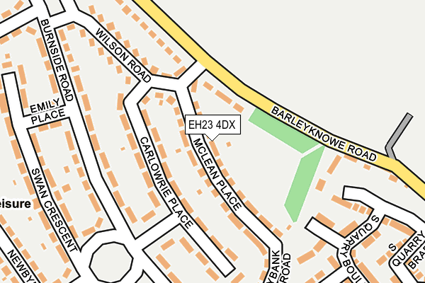 EH23 4DX map - OS OpenMap – Local (Ordnance Survey)