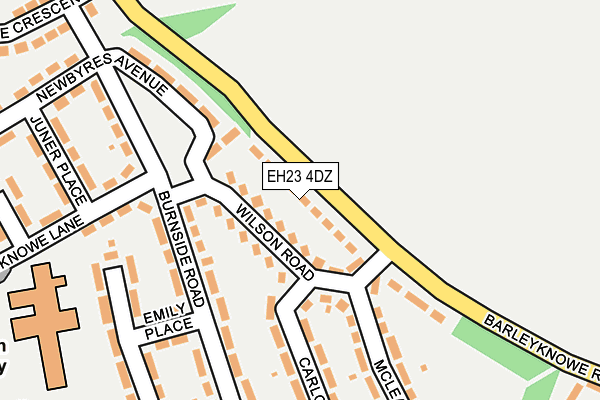 EH23 4DZ map - OS OpenMap – Local (Ordnance Survey)