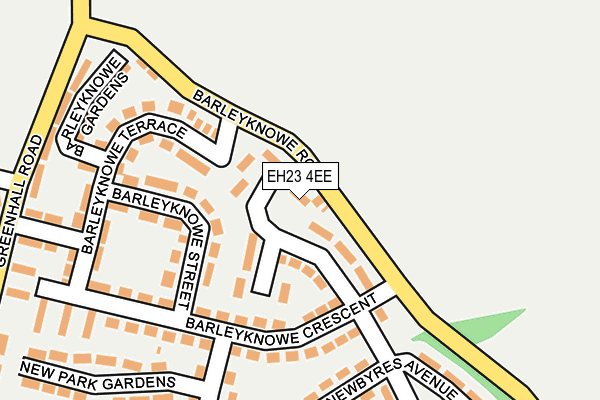 EH23 4EE map - OS OpenMap – Local (Ordnance Survey)