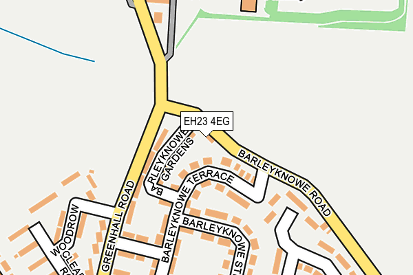 EH23 4EG map - OS OpenMap – Local (Ordnance Survey)