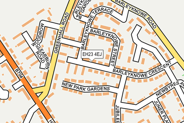 EH23 4EJ map - OS OpenMap – Local (Ordnance Survey)