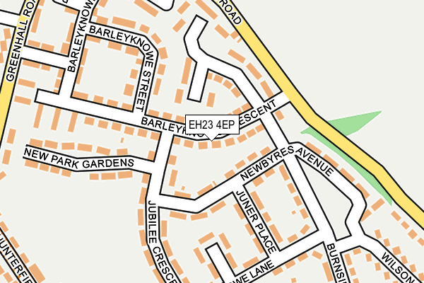 EH23 4EP map - OS OpenMap – Local (Ordnance Survey)