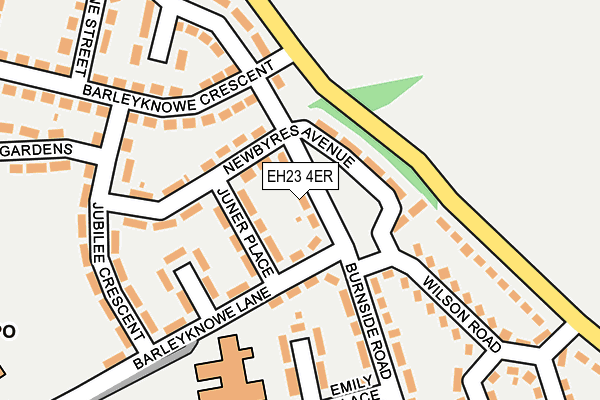 EH23 4ER map - OS OpenMap – Local (Ordnance Survey)