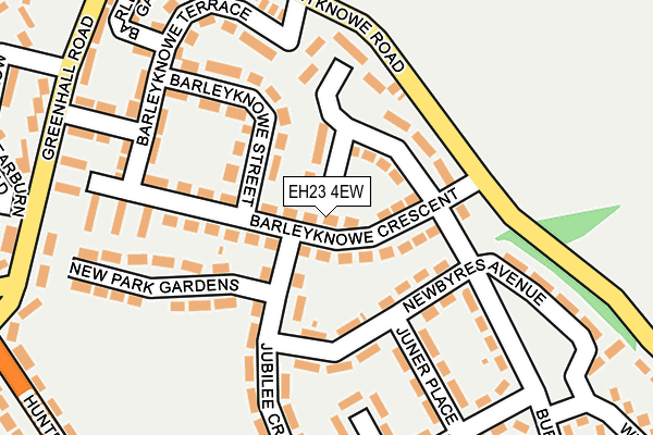 EH23 4EW map - OS OpenMap – Local (Ordnance Survey)