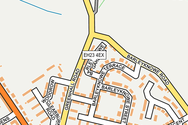 EH23 4EX map - OS OpenMap – Local (Ordnance Survey)