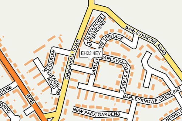 EH23 4EY map - OS OpenMap – Local (Ordnance Survey)