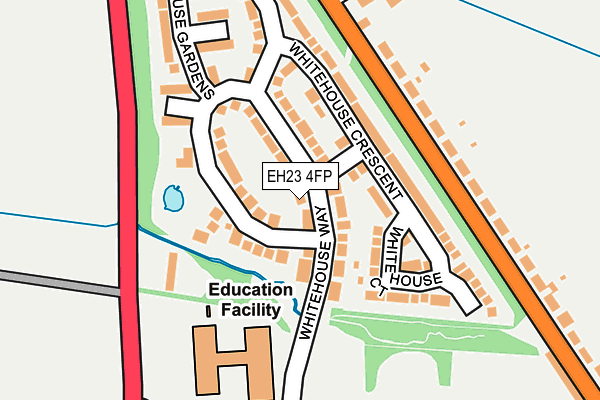 EH23 4FP map - OS OpenMap – Local (Ordnance Survey)