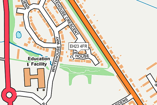 EH23 4FR map - OS OpenMap – Local (Ordnance Survey)