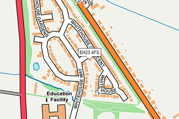 EH23 4FS map - OS OpenMap – Local (Ordnance Survey)