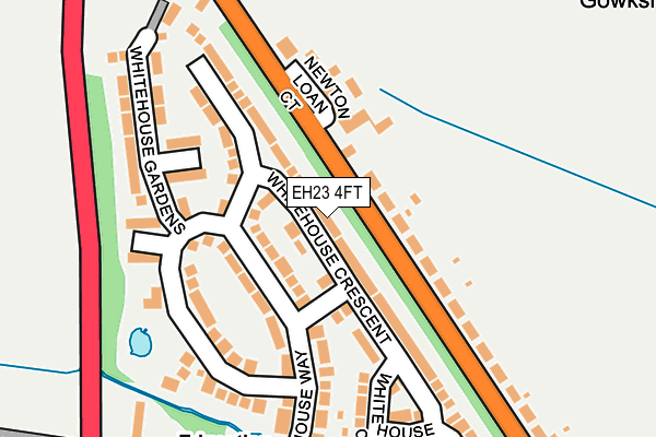 EH23 4FT map - OS OpenMap – Local (Ordnance Survey)