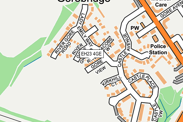 EH23 4GE map - OS OpenMap – Local (Ordnance Survey)