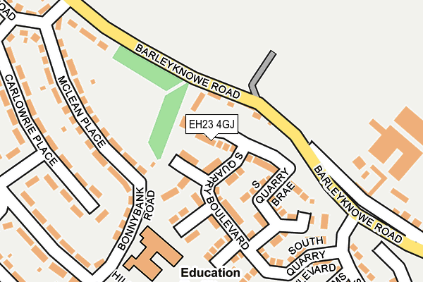 EH23 4GJ map - OS OpenMap – Local (Ordnance Survey)