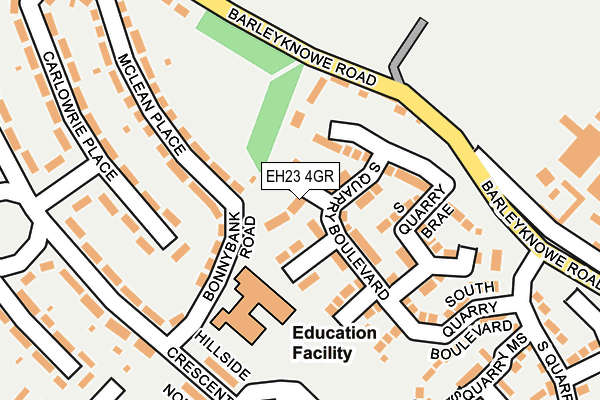 EH23 4GR map - OS OpenMap – Local (Ordnance Survey)