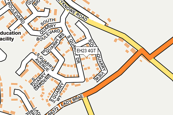EH23 4GT map - OS OpenMap – Local (Ordnance Survey)