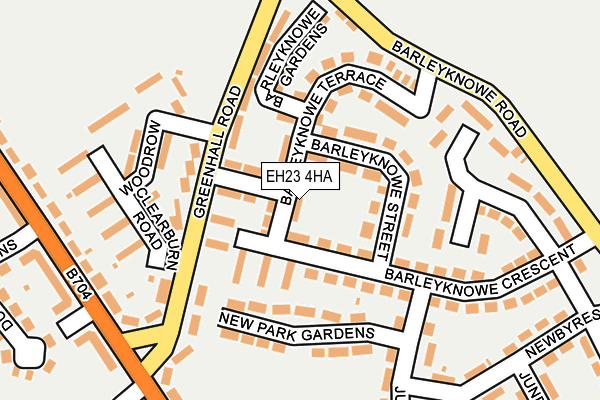 EH23 4HA map - OS OpenMap – Local (Ordnance Survey)