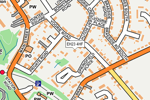 EH23 4HF map - OS OpenMap – Local (Ordnance Survey)