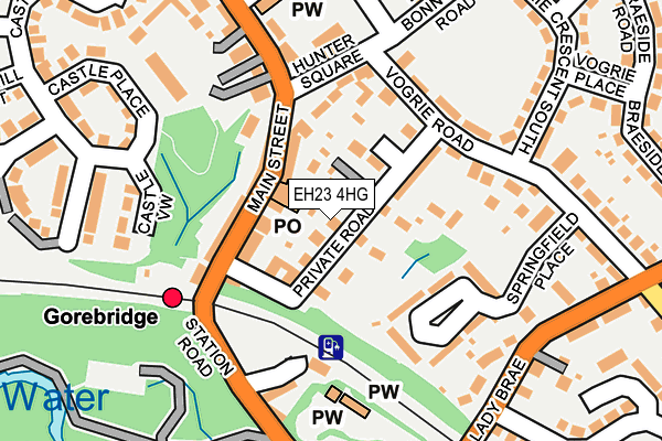 EH23 4HG map - OS OpenMap – Local (Ordnance Survey)