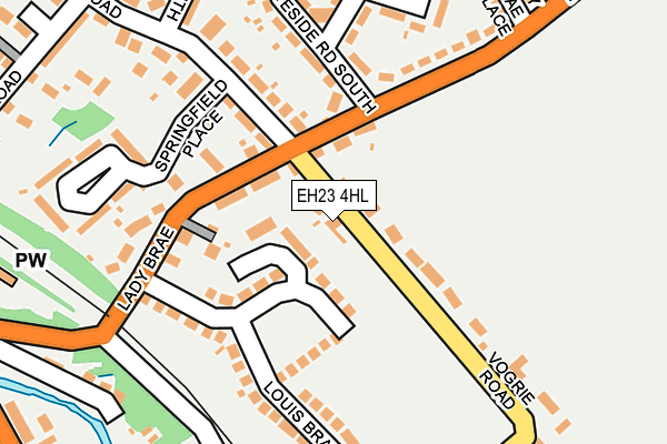 EH23 4HL map - OS OpenMap – Local (Ordnance Survey)