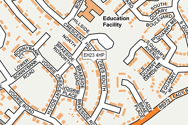 EH23 4HP map - OS OpenMap – Local (Ordnance Survey)