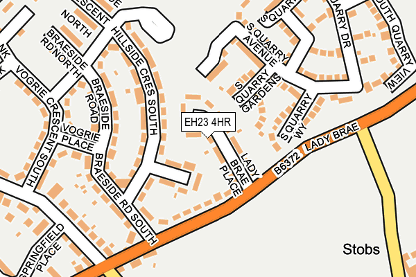 EH23 4HR map - OS OpenMap – Local (Ordnance Survey)