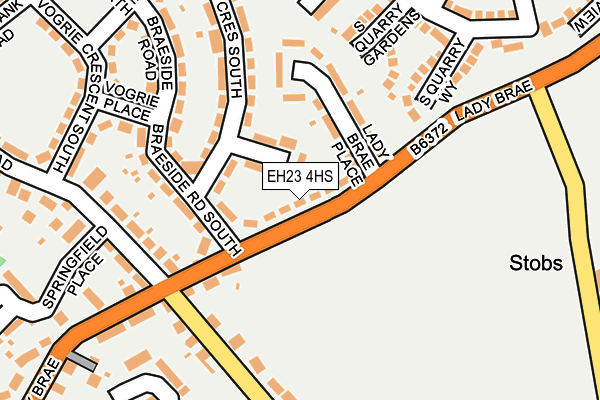 EH23 4HS map - OS OpenMap – Local (Ordnance Survey)