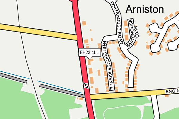 EH23 4LL map - OS OpenMap – Local (Ordnance Survey)