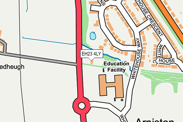EH23 4LY map - OS OpenMap – Local (Ordnance Survey)