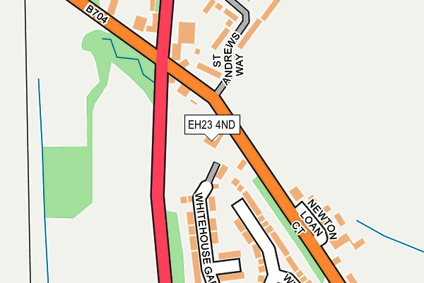 EH23 4ND map - OS OpenMap – Local (Ordnance Survey)