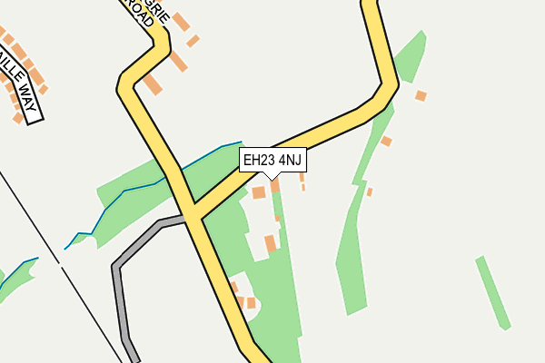 EH23 4NJ map - OS OpenMap – Local (Ordnance Survey)